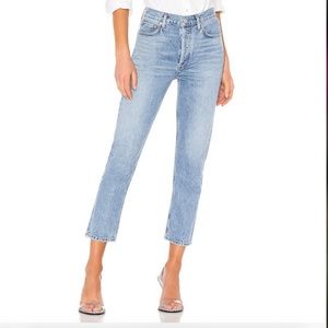 NWT Agolde Riley High Rise